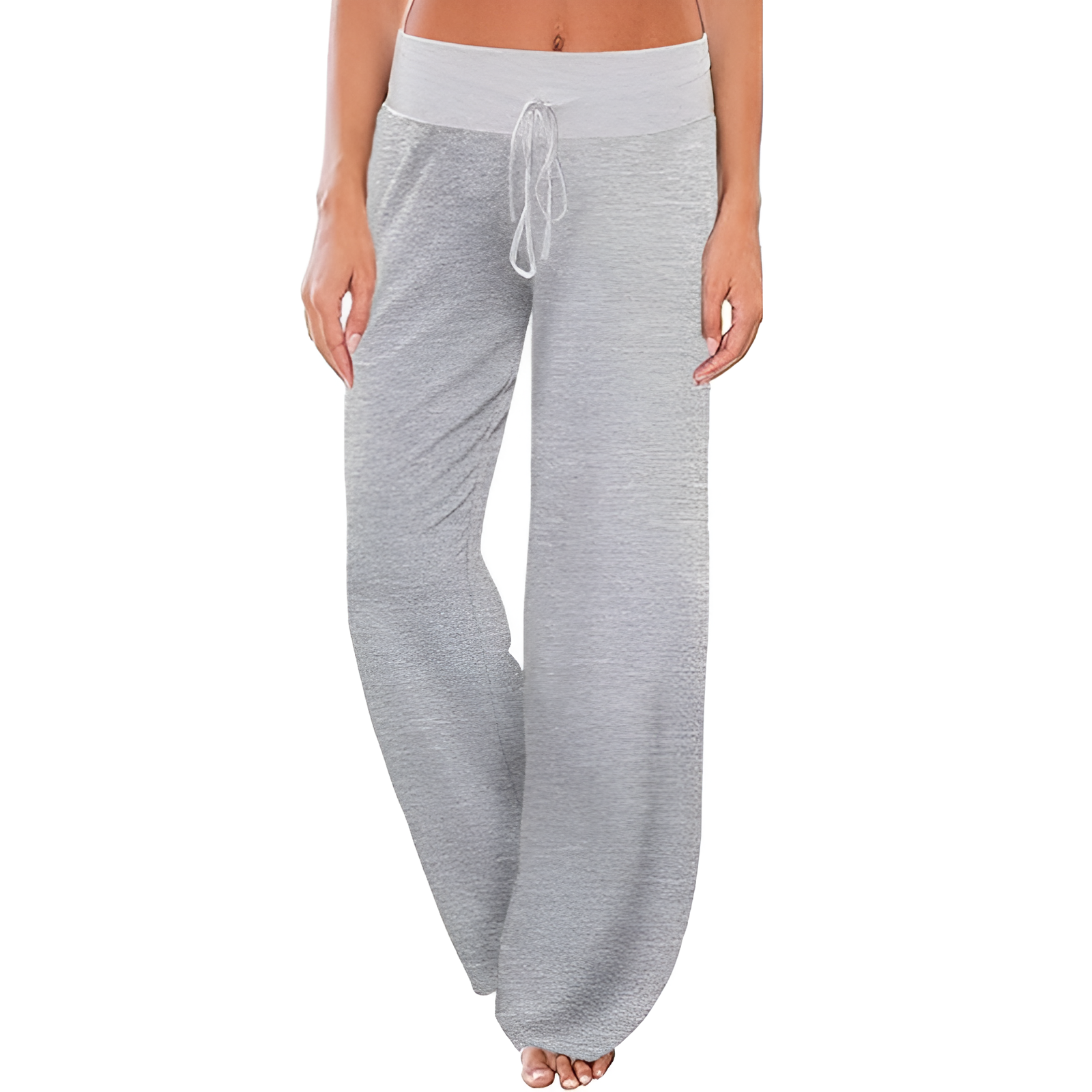 Pajama Pants With Drawstring And Palazzo Fit For Women