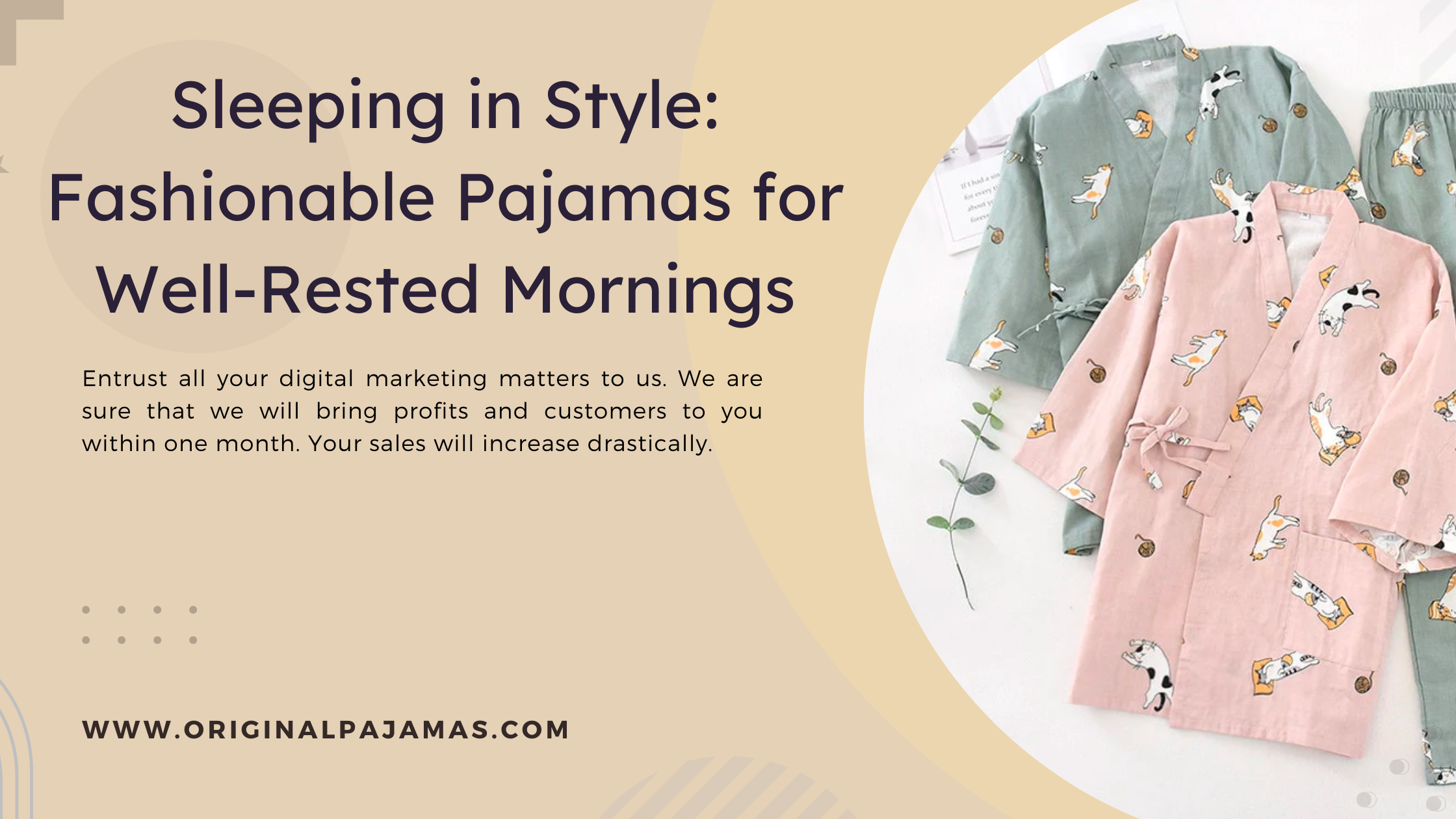 Sleeping in Style: Fashionable Pajamas for Well-Rested Mornings-Original Pajamas