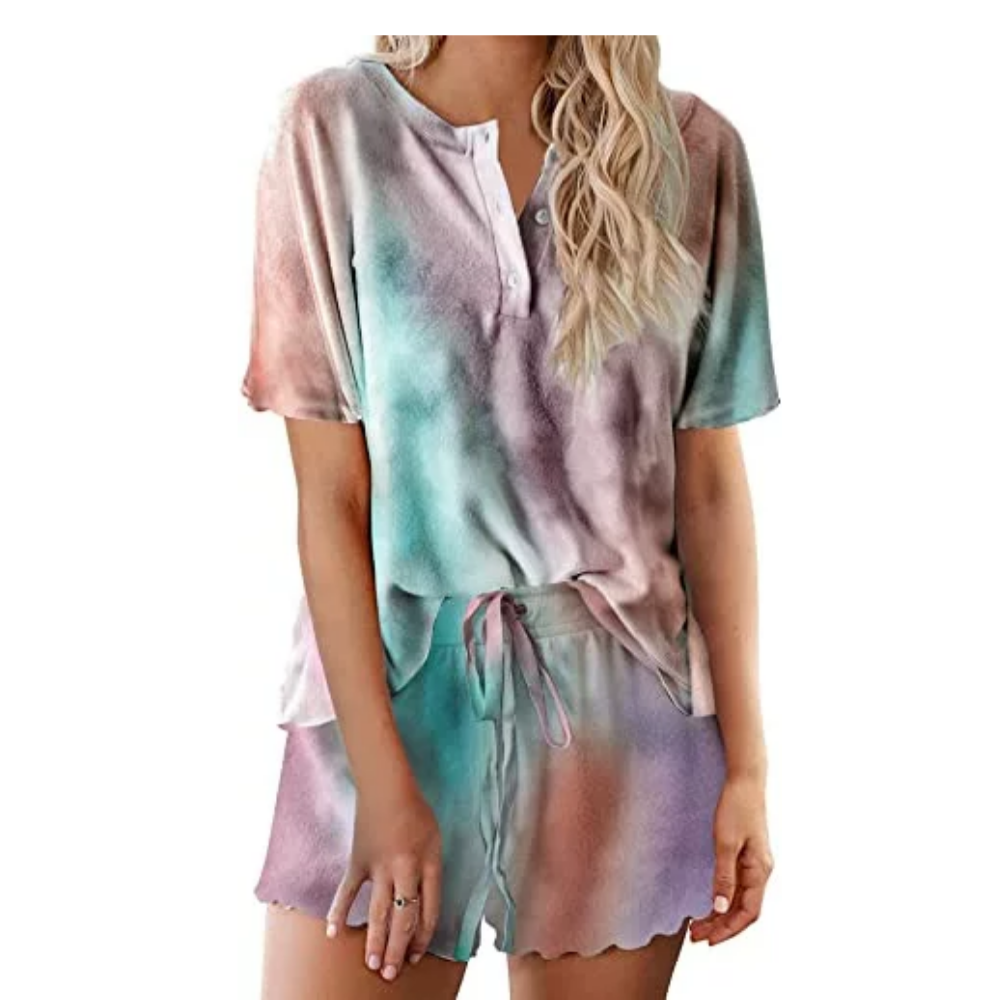 Tie Dye Pajamas Set For Women-Original Pajamas