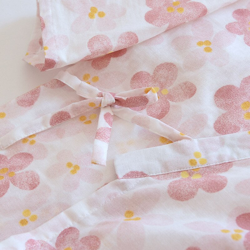 Women's Floral 2 Piece Kimono Pajama Set-Original Pajamas