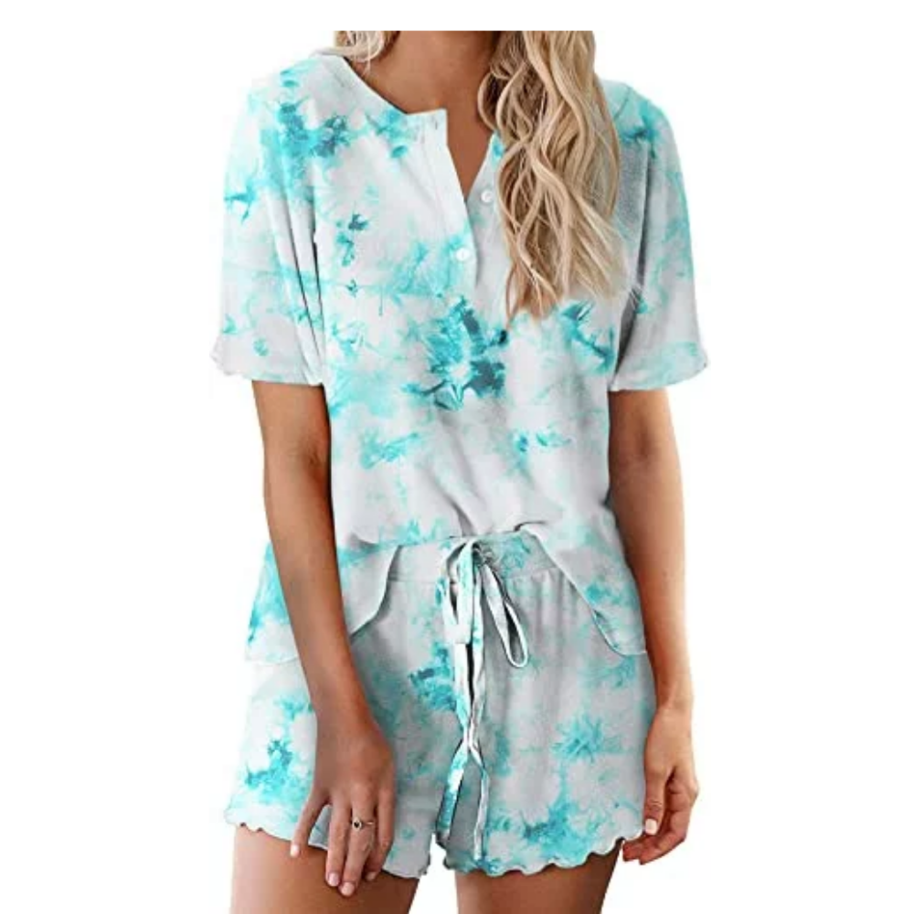 Tie Dye Sleepwear Pajamas Set For Women-Original Pajamas