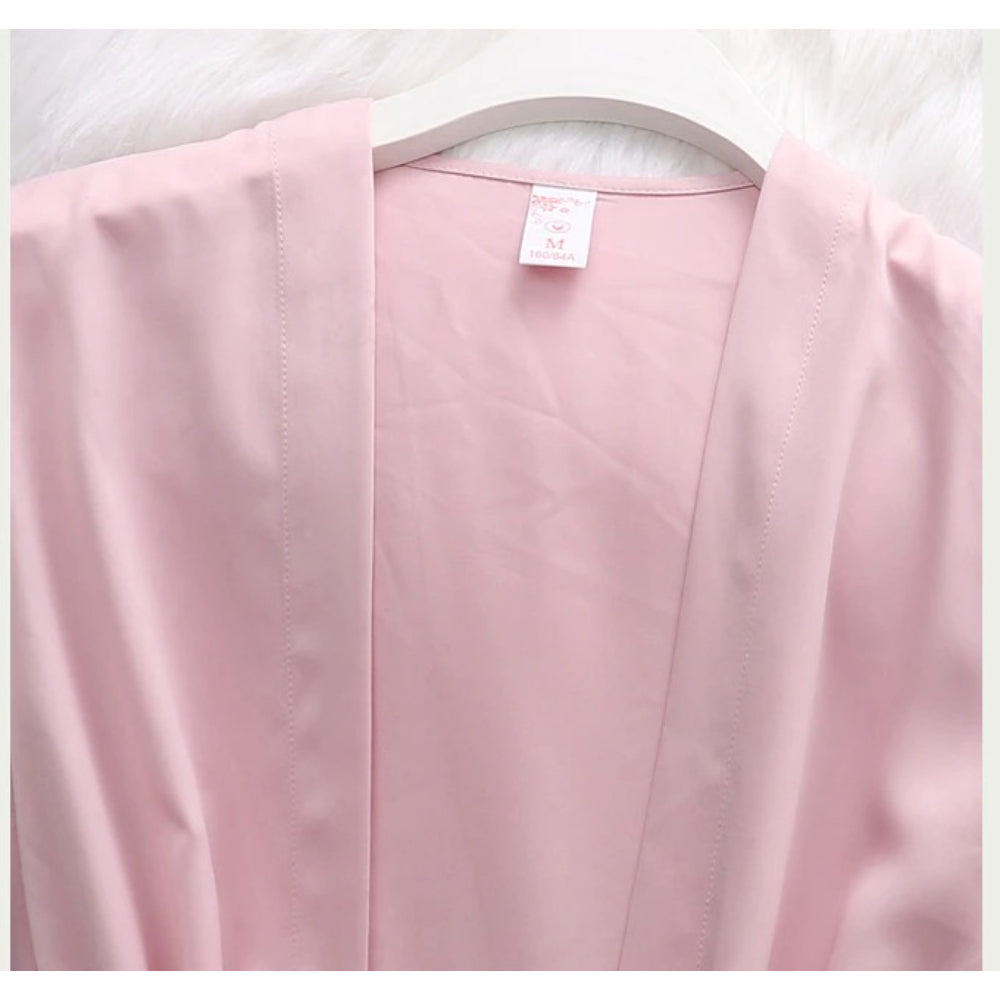 Women Gown Set V-Neck Nighties Wear-Original Pajamas