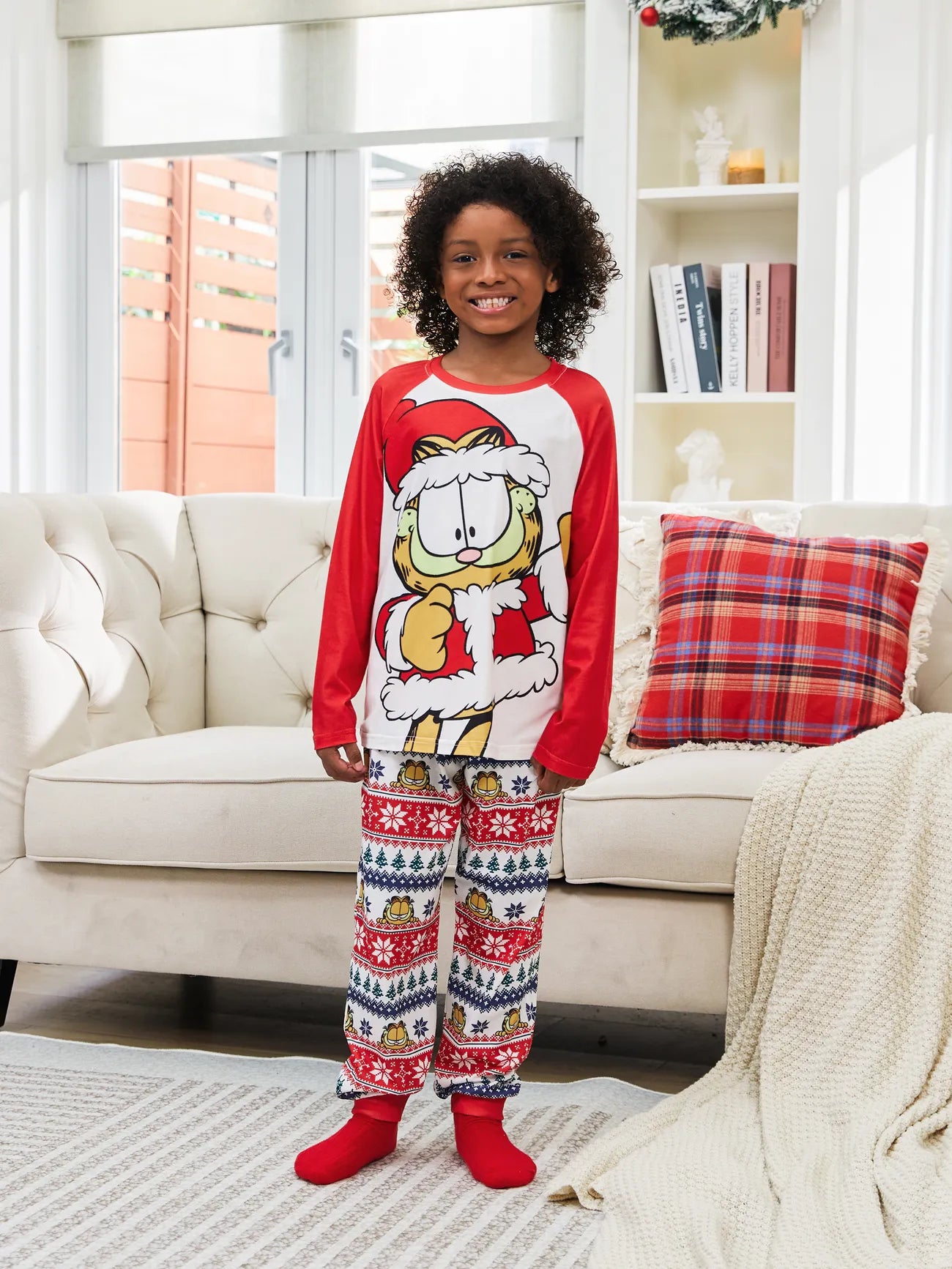 Printed Garfield Family Matching Christmas Pajama Set-Original Pajamas