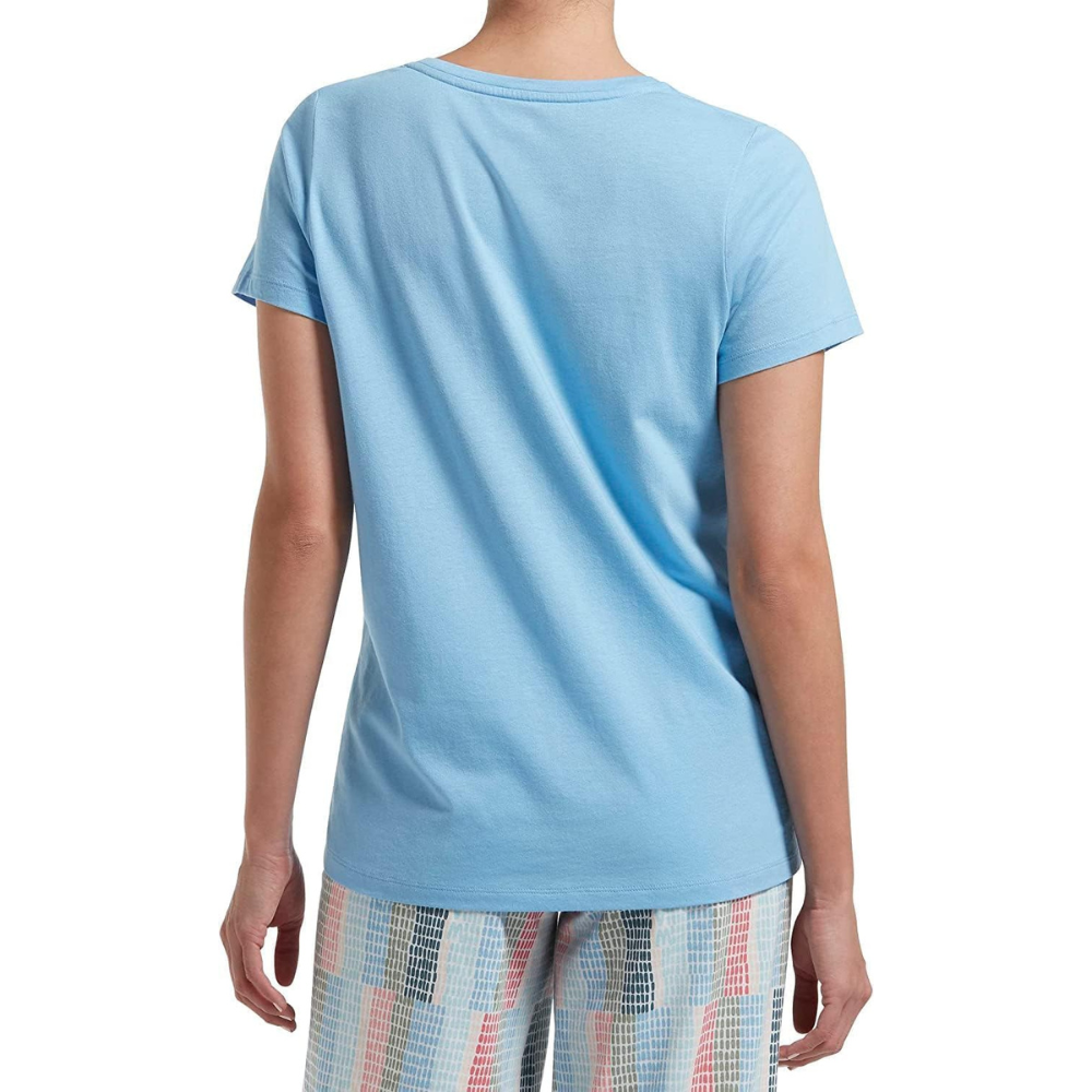 Short Sleeve V Neck T Shirt For Lounging