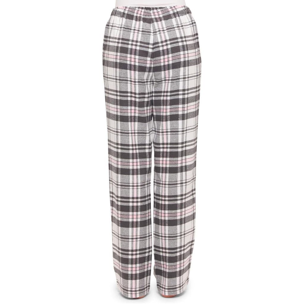 Lounge Pajama Pants With Checkered Pattern For Women