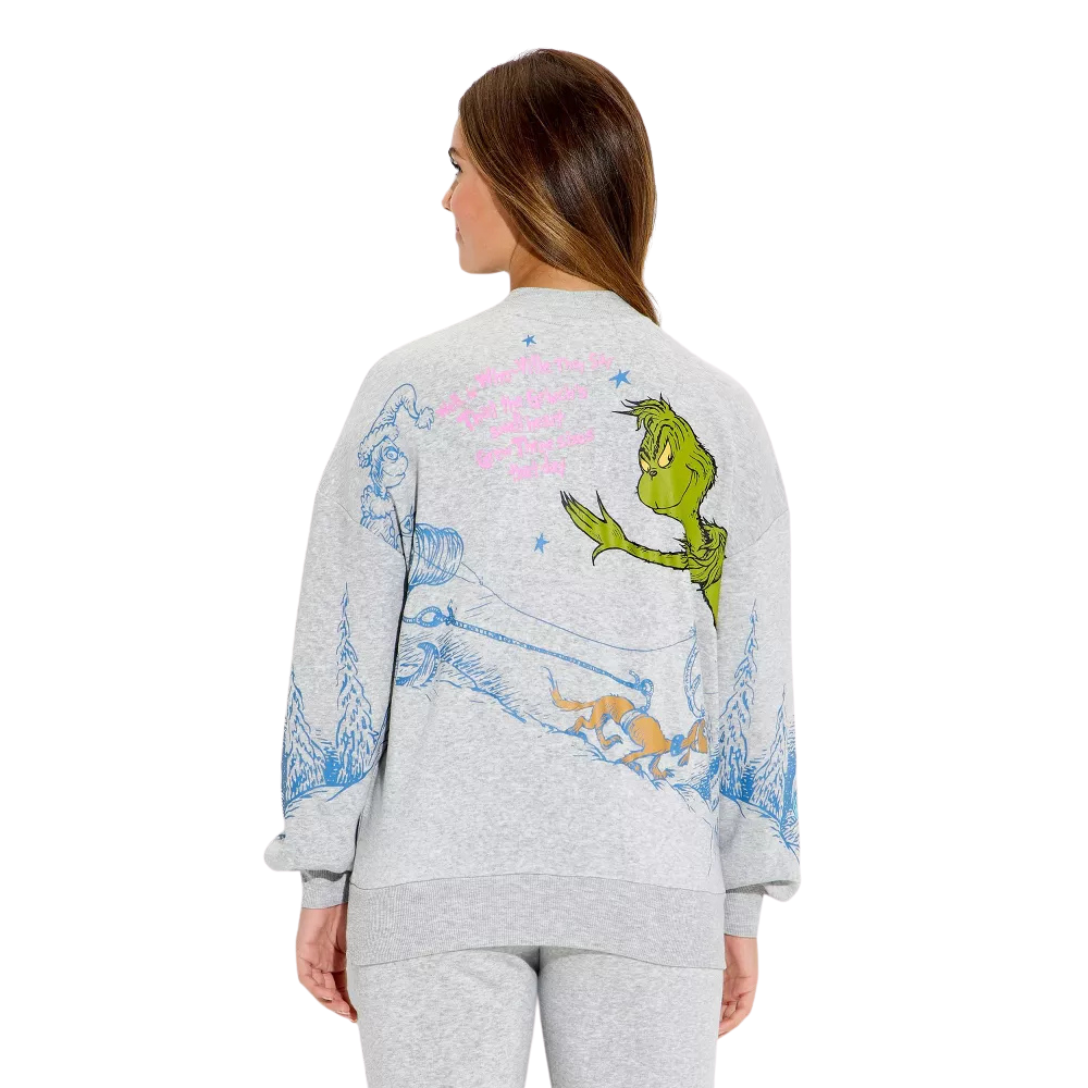Grinch Holiday Sweatshirt And Pants Set For Women