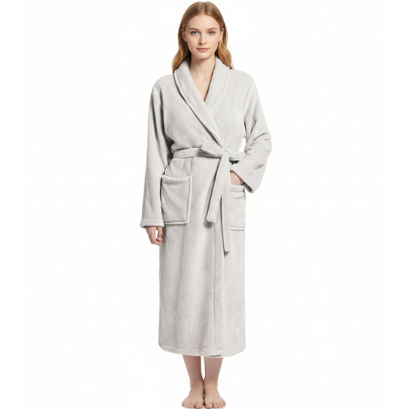 Robes For Women Premium Fleece Womens Robe Cozy Warm Bathrobe