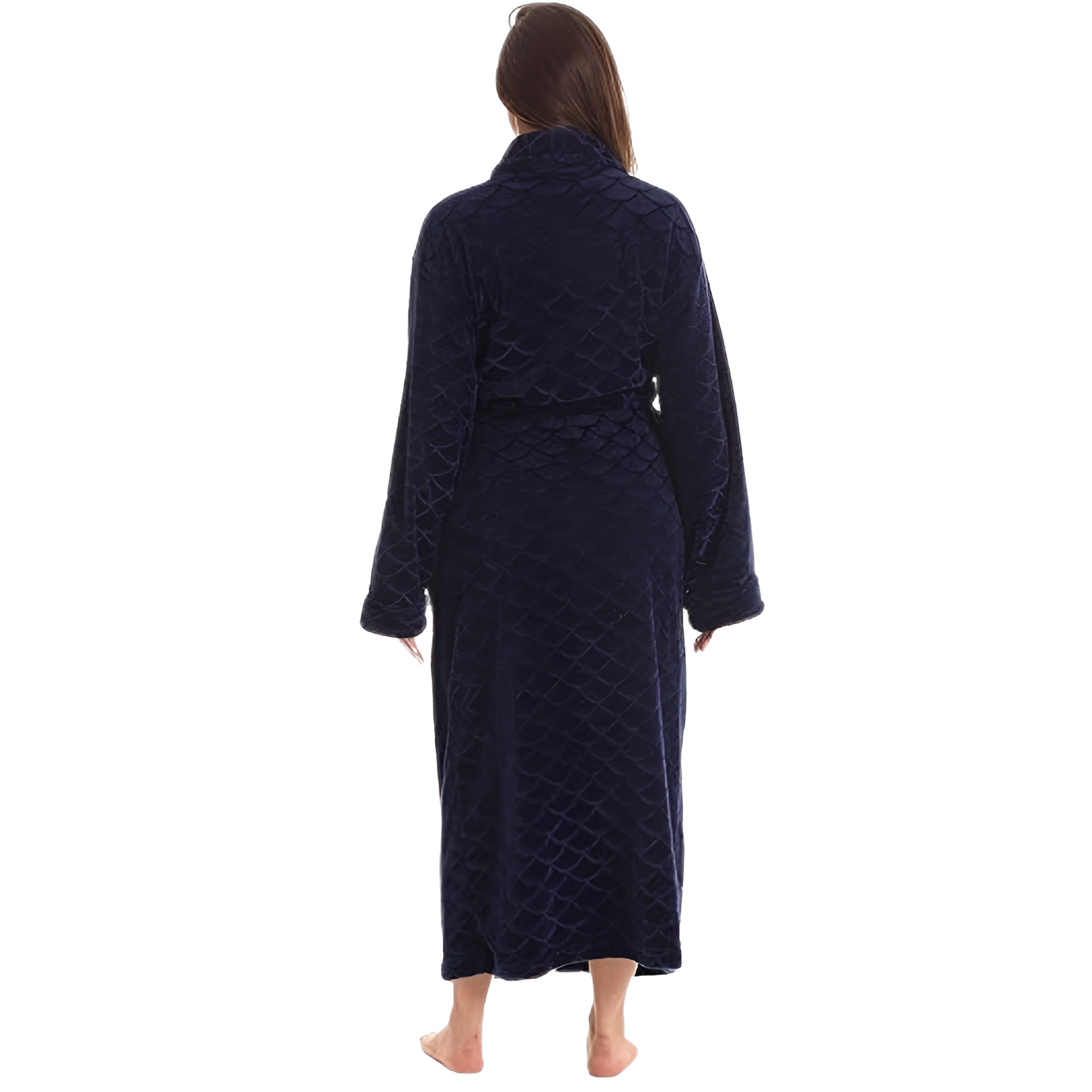 Kimono Design Hooded Bathrobe For Women 