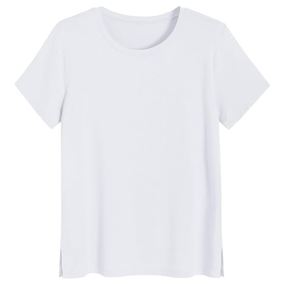 Short Sleeve Solid Pajama T Shirt For Women