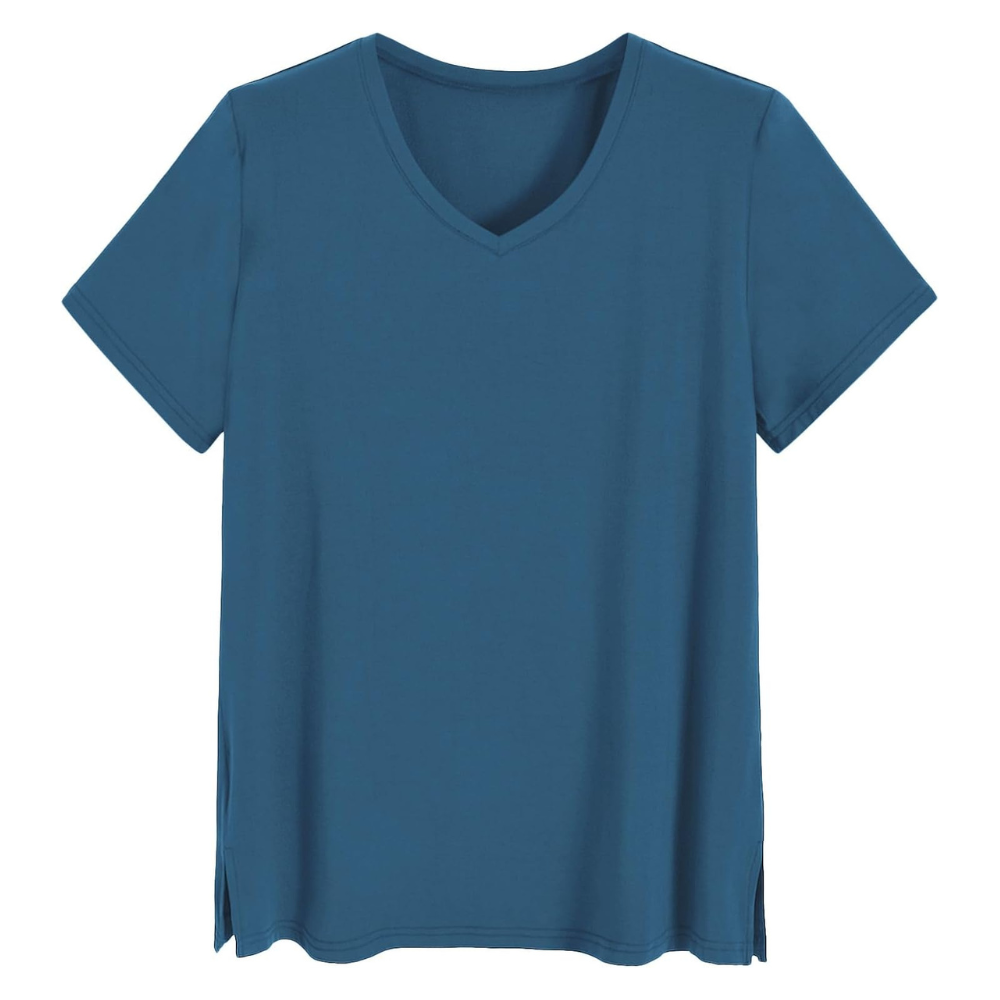 Women V Style Short Sleeve Pajamas Top