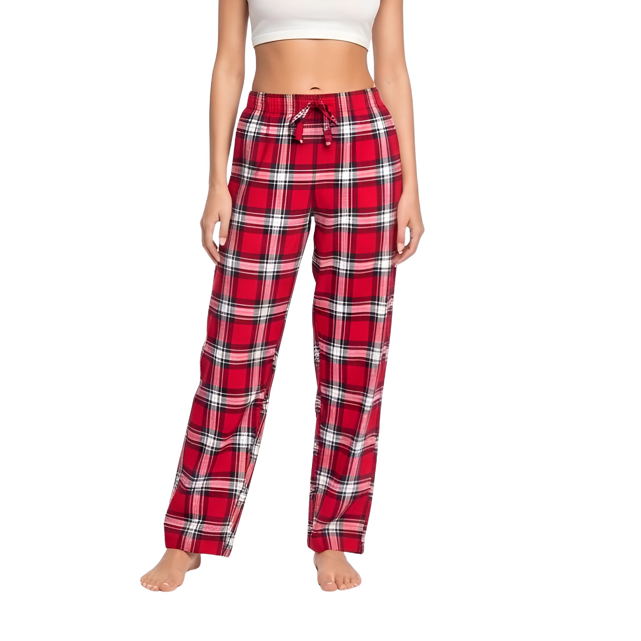 Comfortable Plaid Lounge Pajama Pants For Women