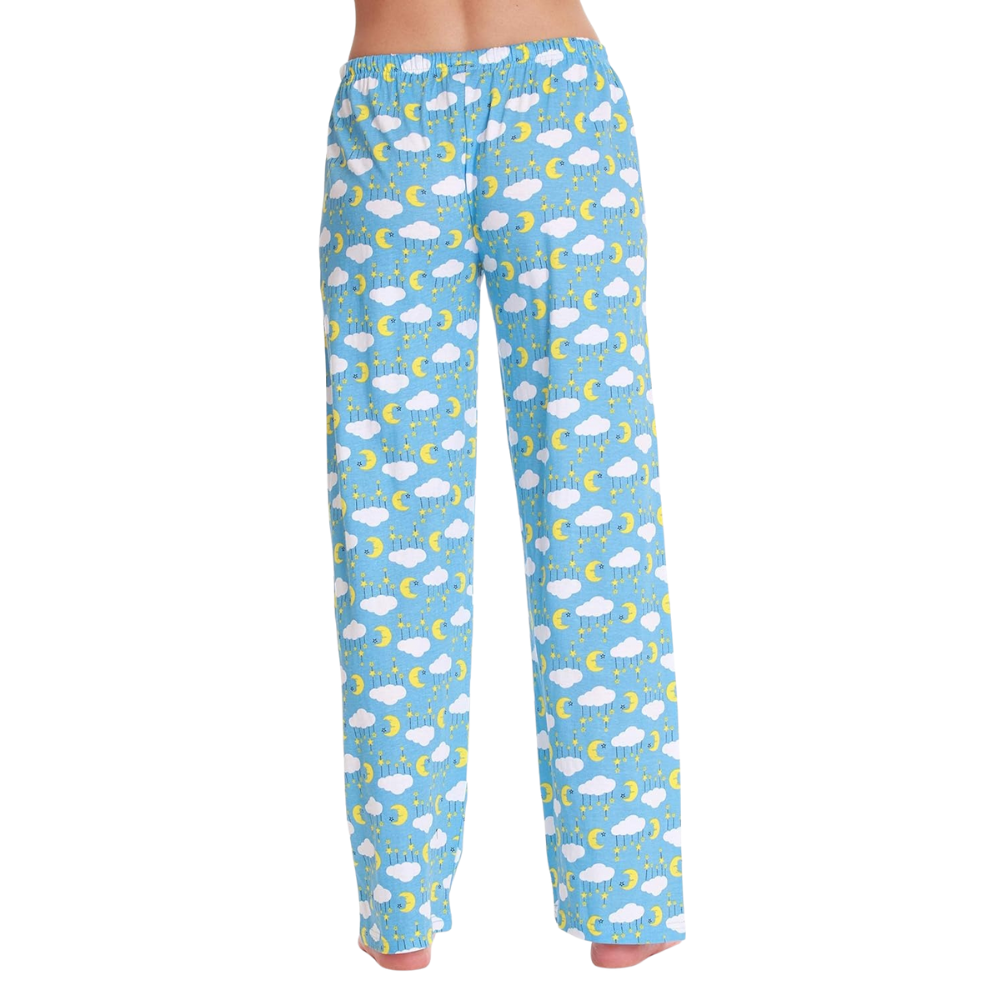 Printed Pajama Pants With Drawstring Band