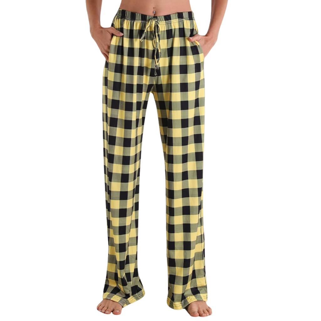Soft Plaid Pajama Pants for Women