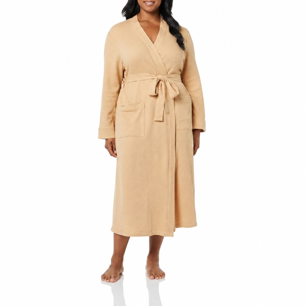 Lightweight Mid Length Bath Robe For Women