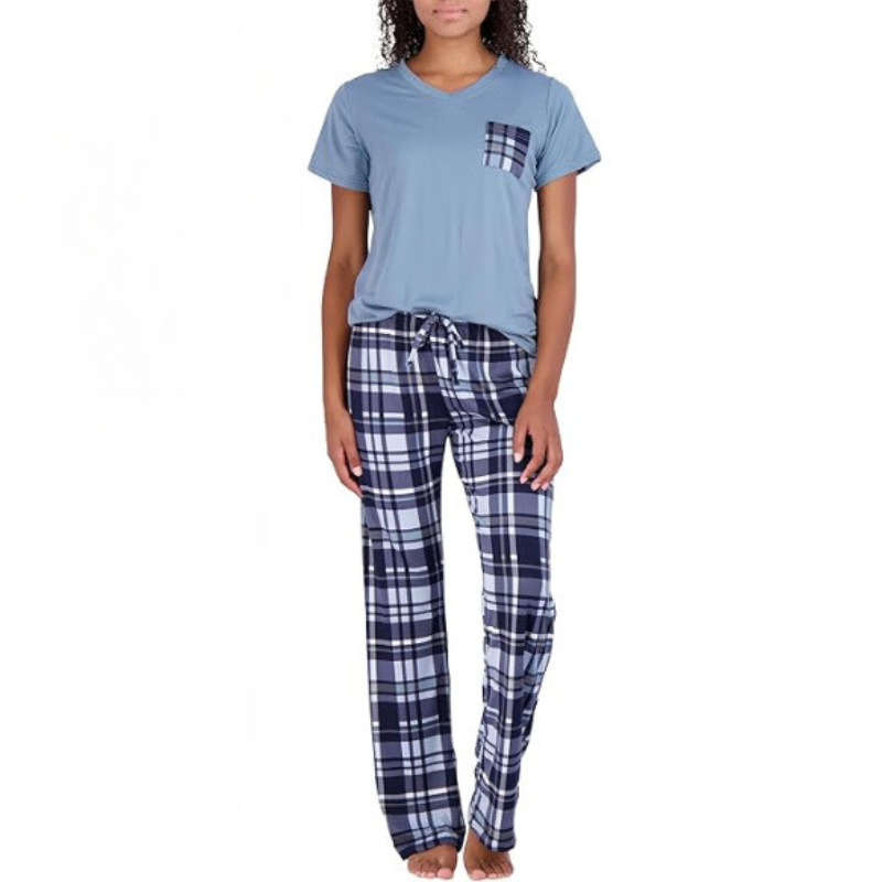 Short Sleeve Tops With Comfy Pants Set-Original Pajamas
