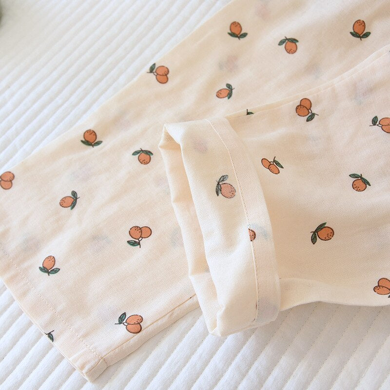 Women's Long Sleeve Printed 2 Piece Pajama Set-Original Pajamas