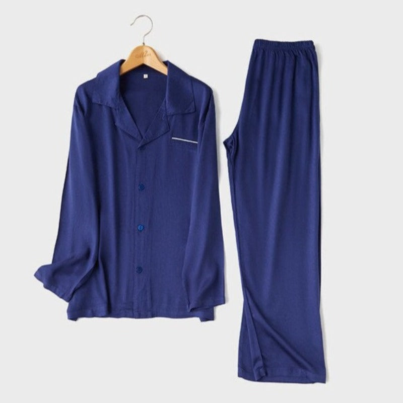 Couples Long-Sleeved 2 Piece Pajama Set-Original Pajamas