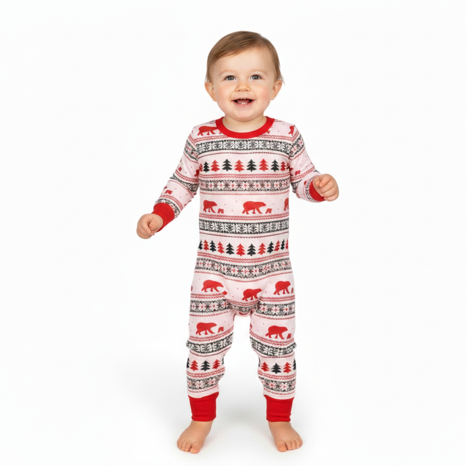 Pine Tree Printed Family Matching Christmas Pajama Set