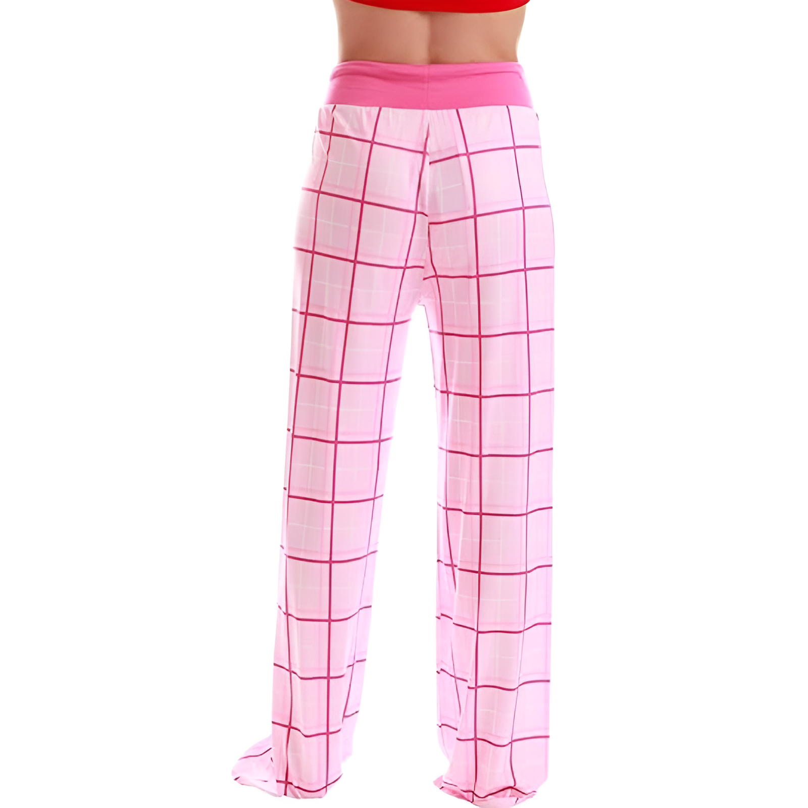 Wide Lounge Pajama Pants With Drawstring