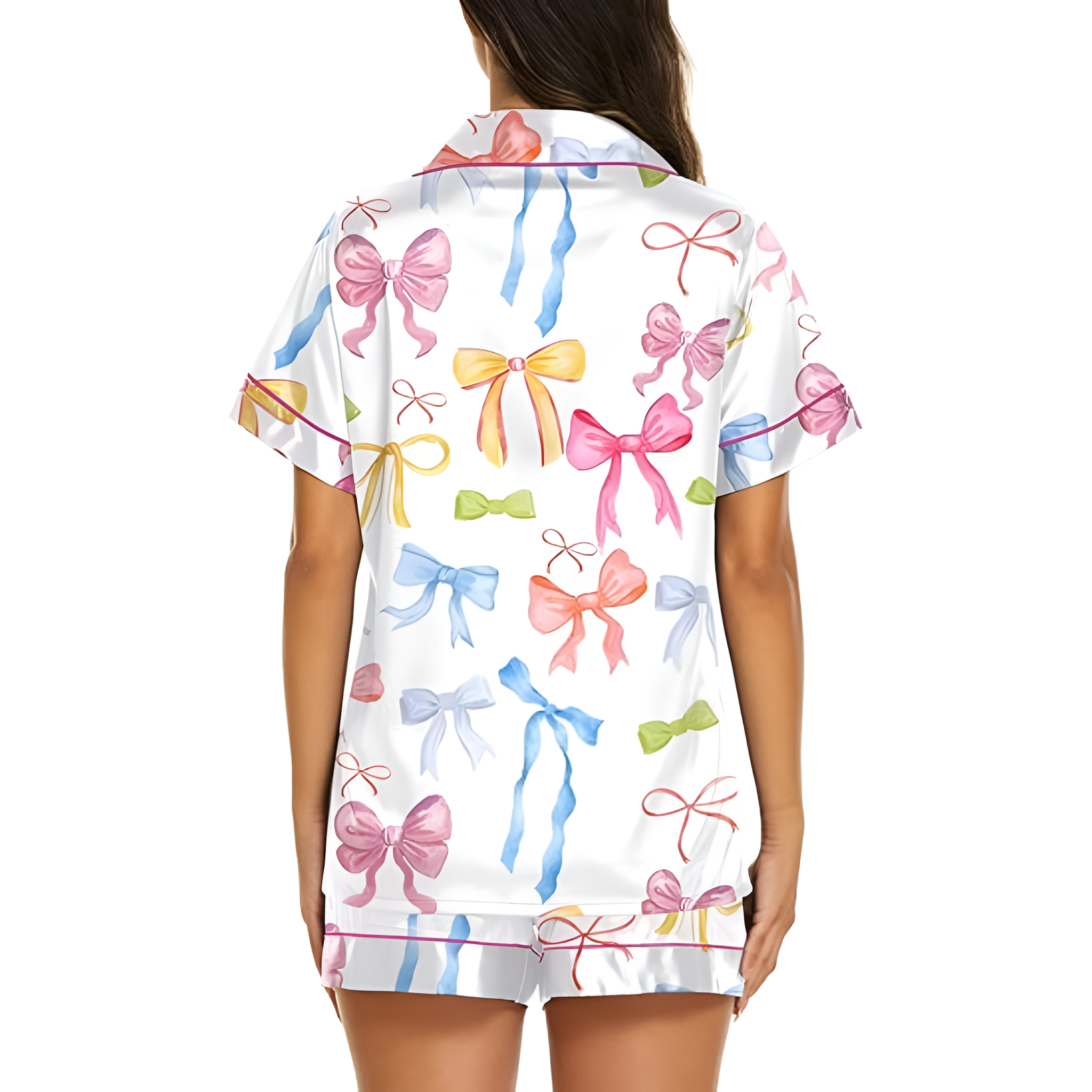 2 Piece Pajama Set For Women With Top And Shorts