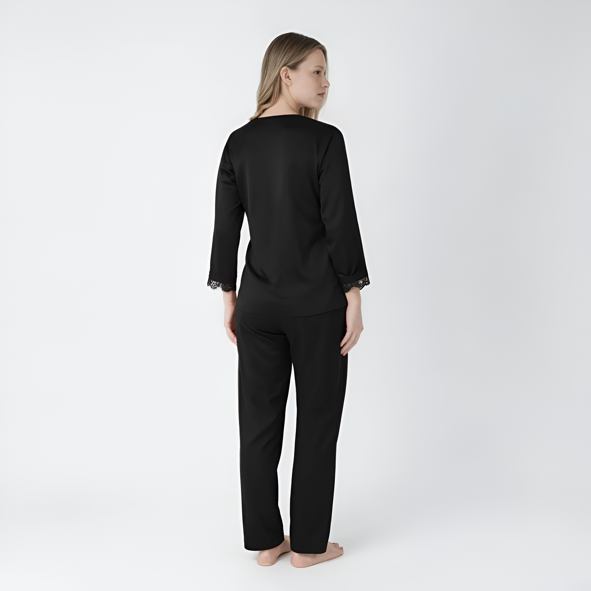 6 Pieces Maroon Dressing Gown Set