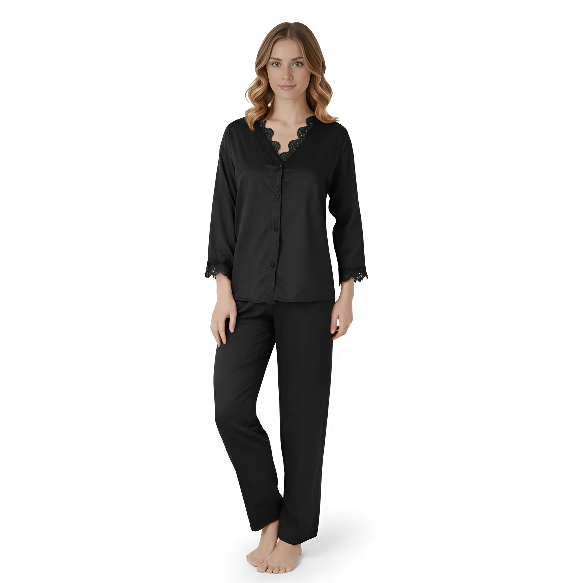 6 Pieces Maroon Dressing Gown Set