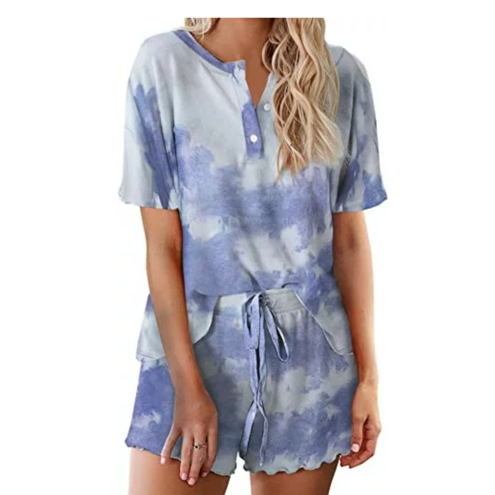 Tie Dye Sleepwear Pajamas Set For Women-Original Pajamas