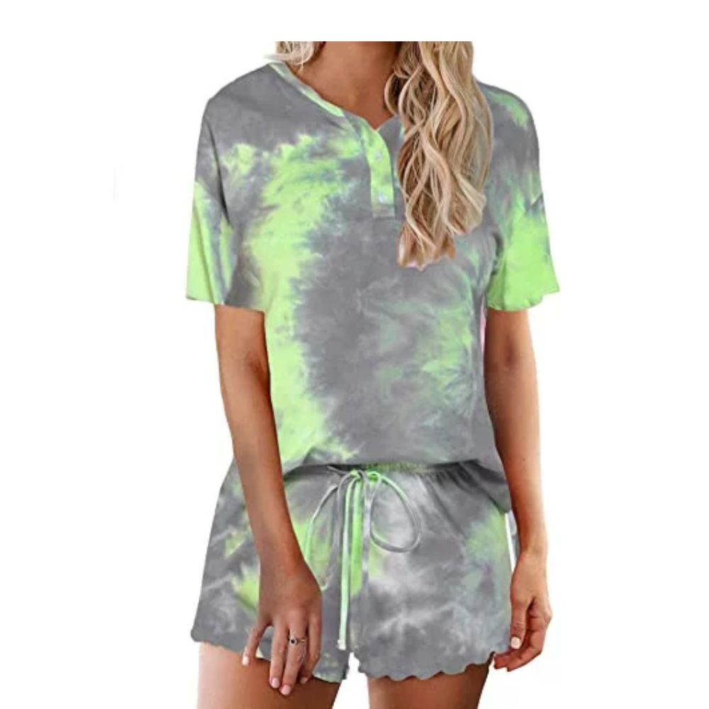 Tie Dye Sleepwear Pajamas Set For Women-Original Pajamas