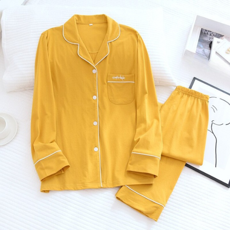 Long Sleeved Home Wear Pajama Set-Original Pajamas