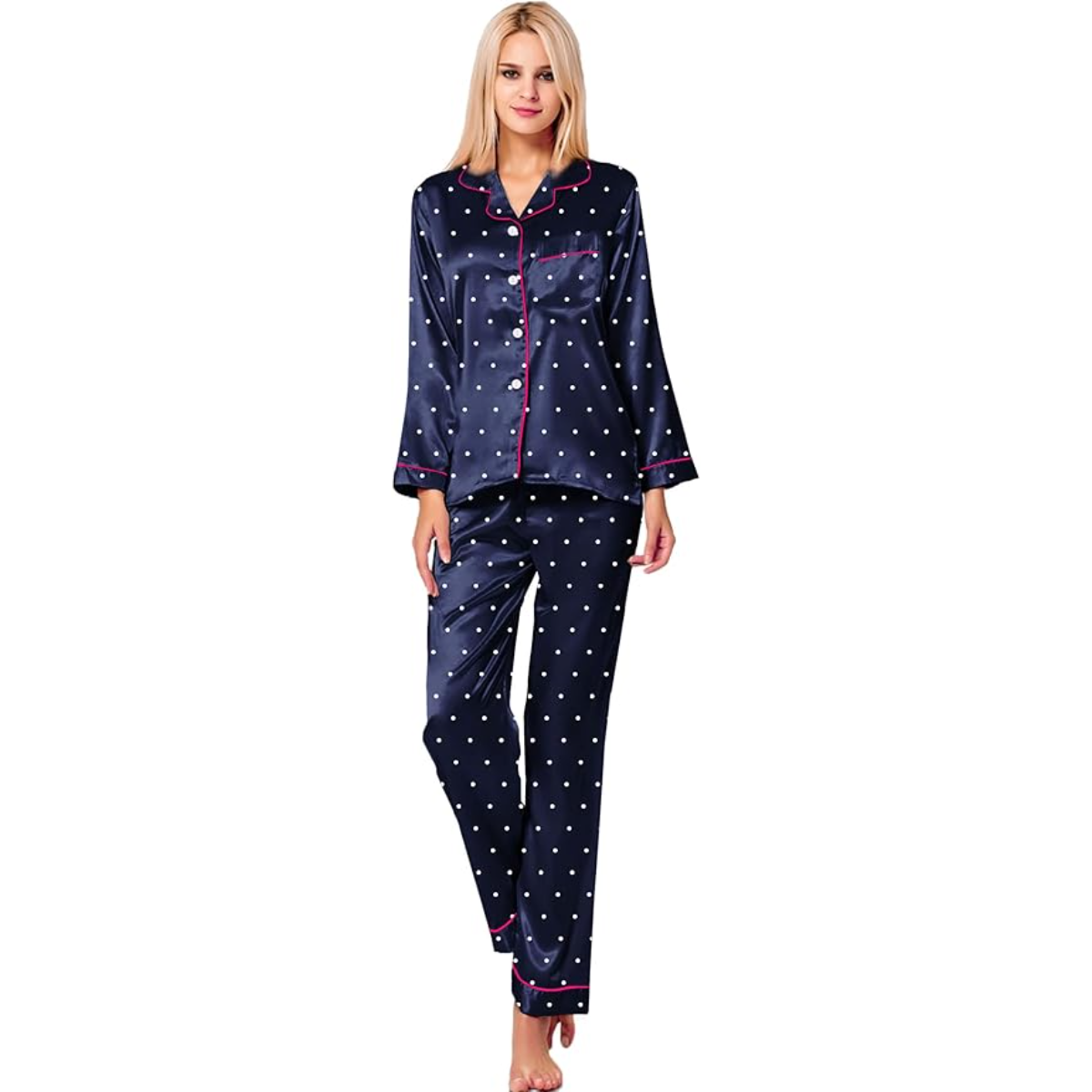 Polka Dot Printed Pajama Set-Original Pajamas