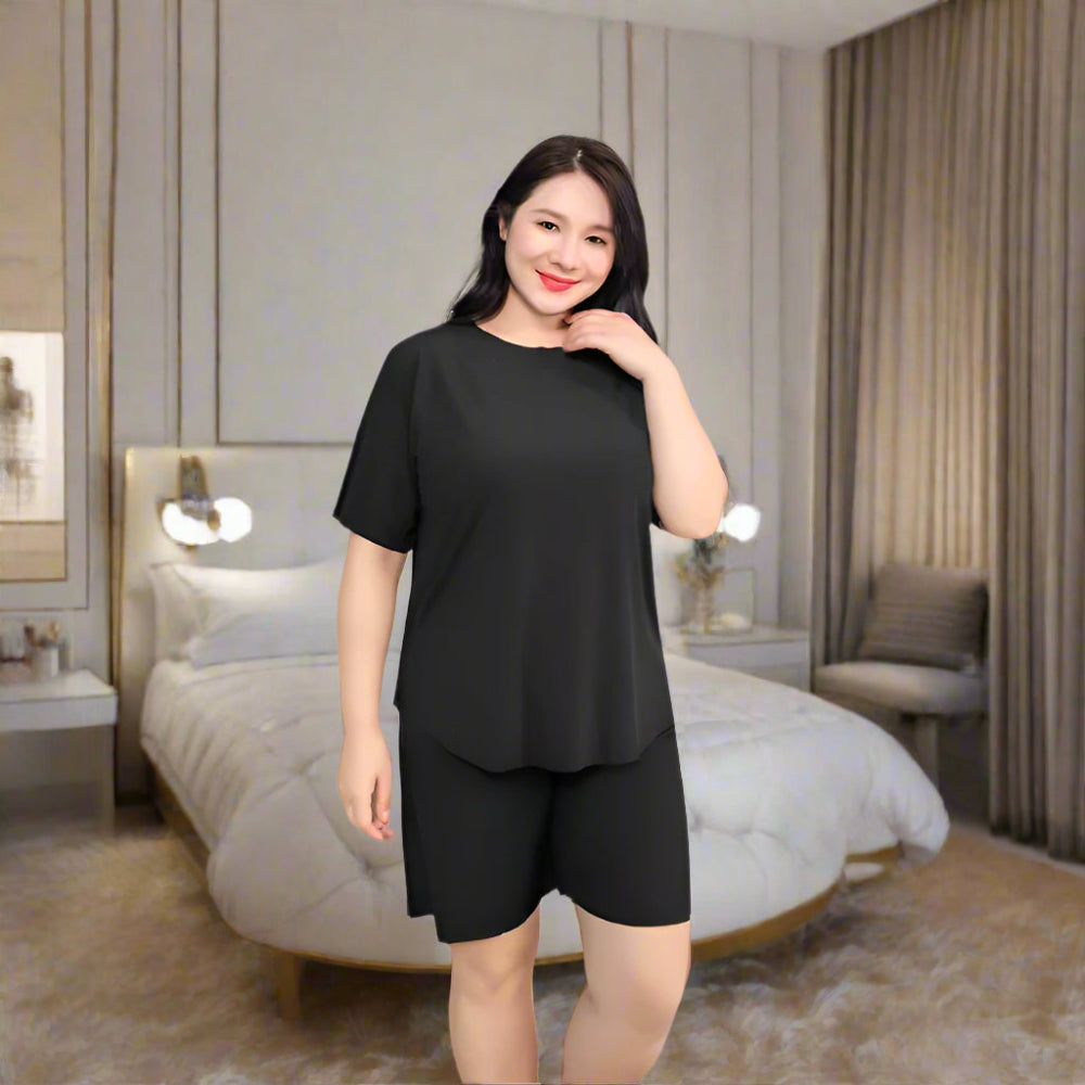 2 Piece Comfy And Adjustable Drawstring Shorts Set-Original Pajamas