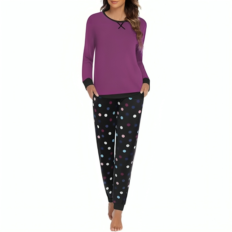 Abstract Printed Lounge Sets With Pockets-Original Pajamas