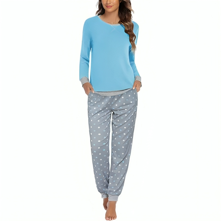 Abstract Printed Lounge Sets With Pockets-Original Pajamas