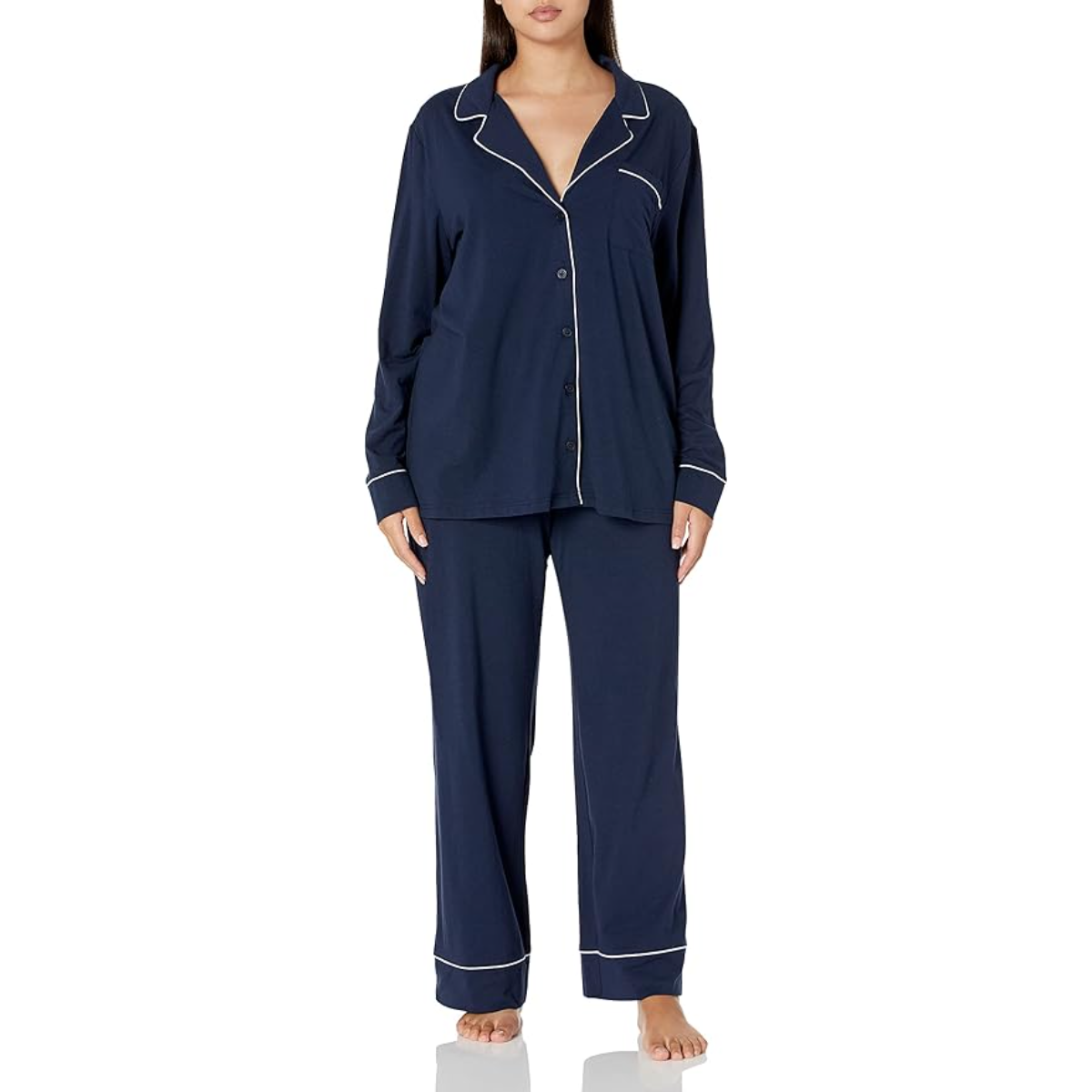 Long Sleeve Cotton Pajama Set-Original Pajamas