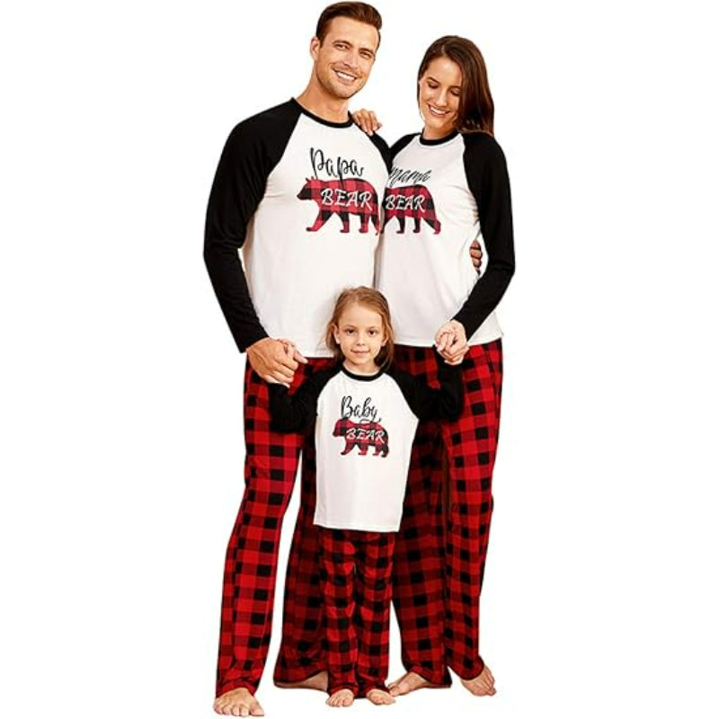 Reindeer Printed Christmas Themed Family Matching Sleepwear-Original Pajamas