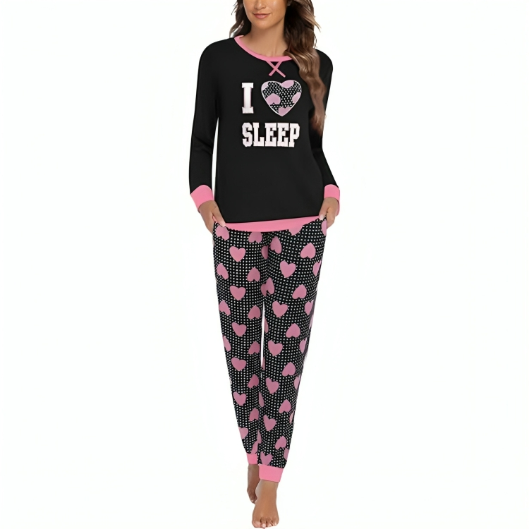 Abstract Printed Lounge Sets With Pockets-Original Pajamas