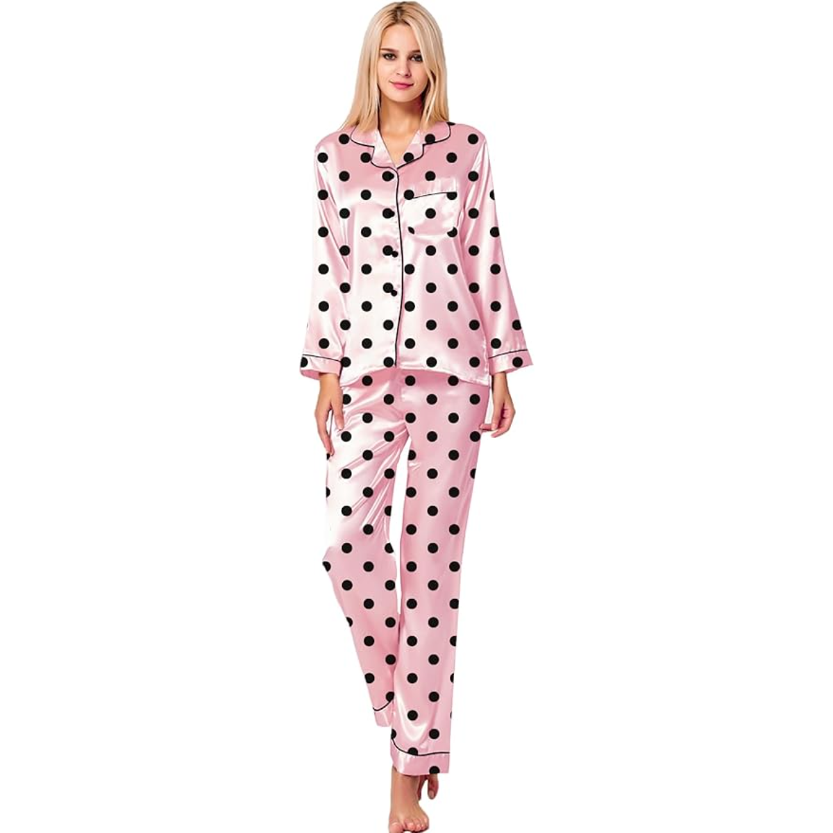Polka Dot Printed Pajama Set-Original Pajamas