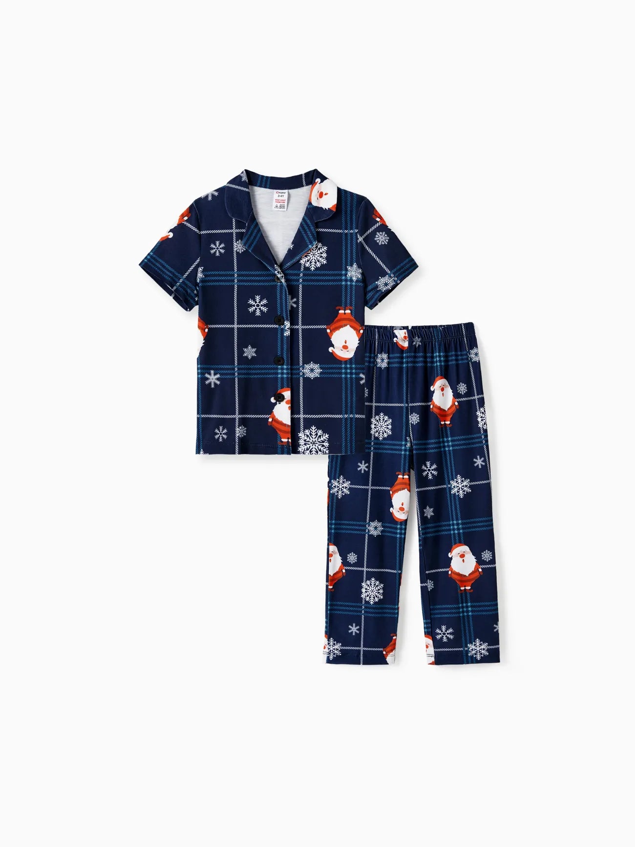 Christmas Family Pajama Set With Santa Print-Original Pajamas