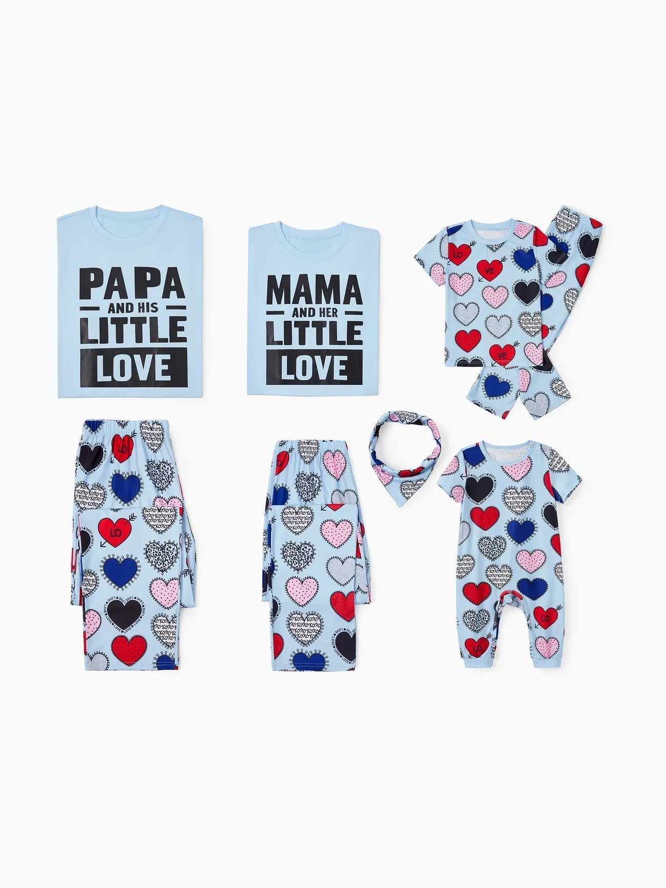 Family Matching Text Printed Pajama Set-Original Pajamas
