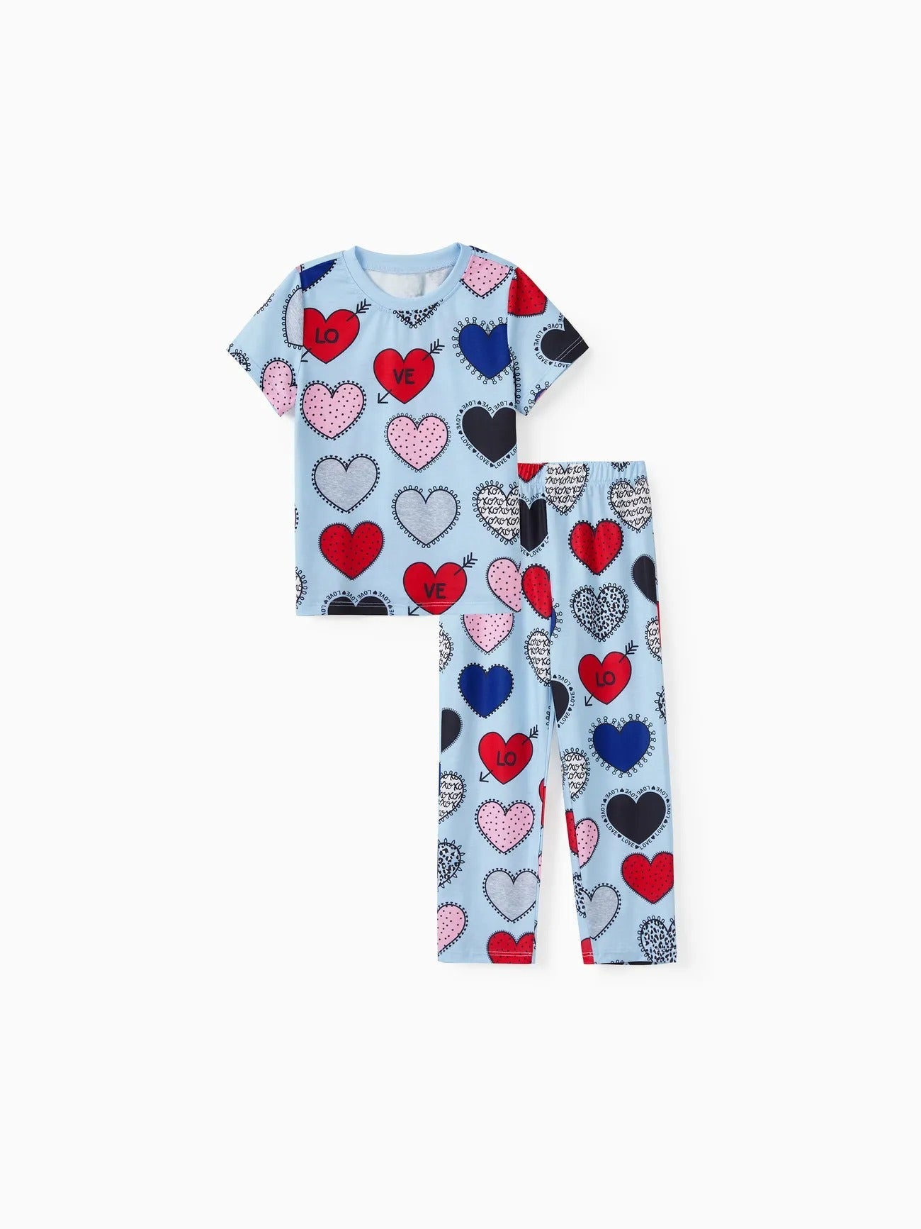 Family Matching Text Printed Pajama Set-Original Pajamas