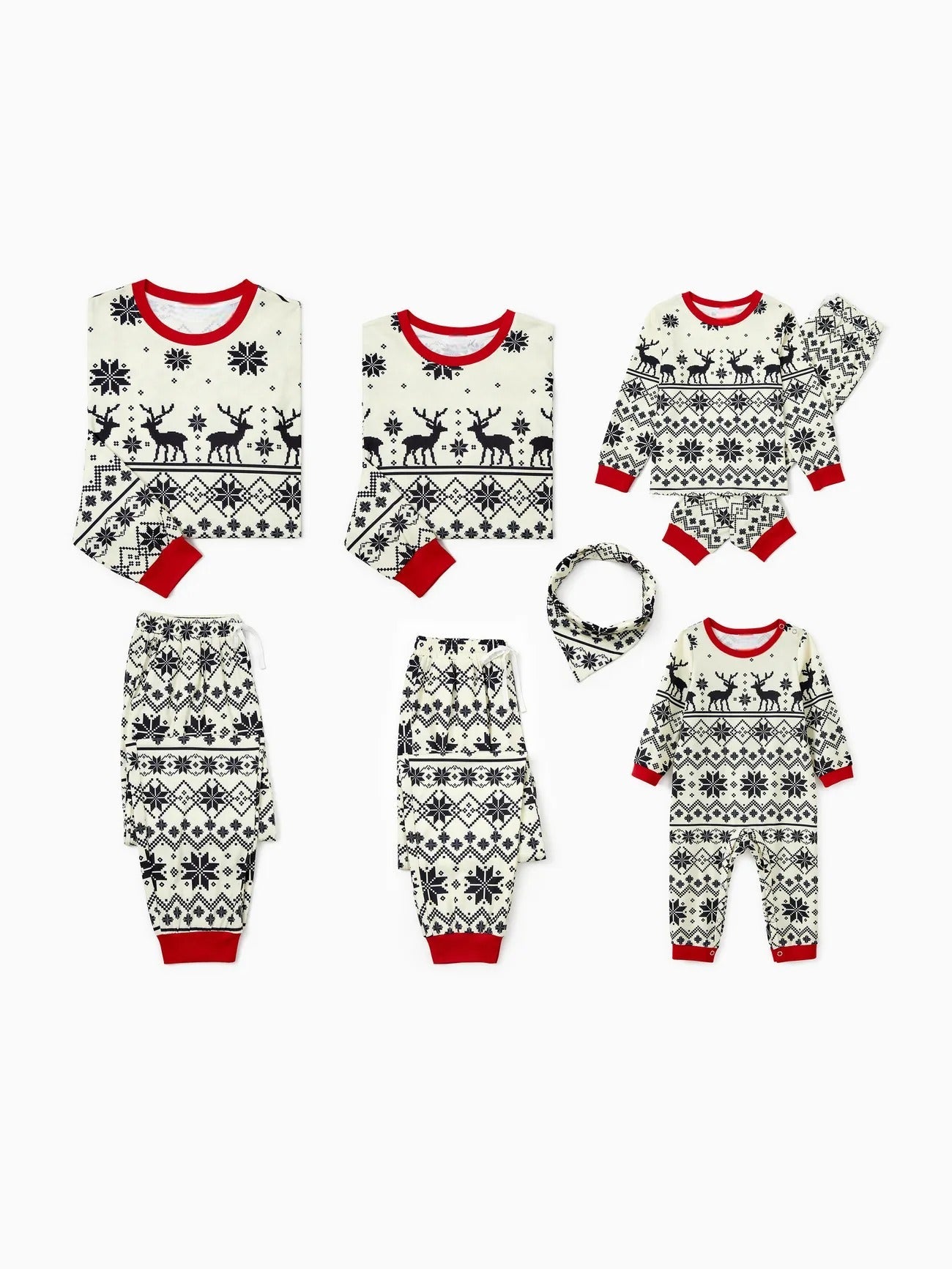 Family Matching Reindeer And Snowflake Pajama Set-Original Pajamas