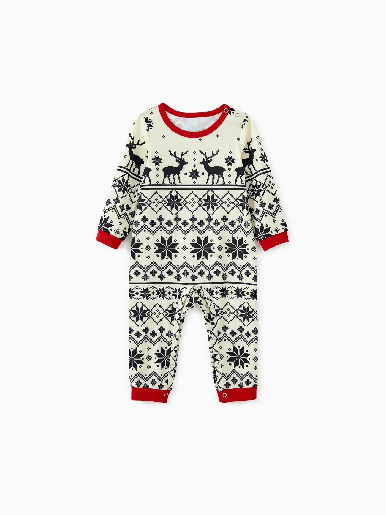 Family Matching Reindeer And Snowflake Pajama Set-Original Pajamas