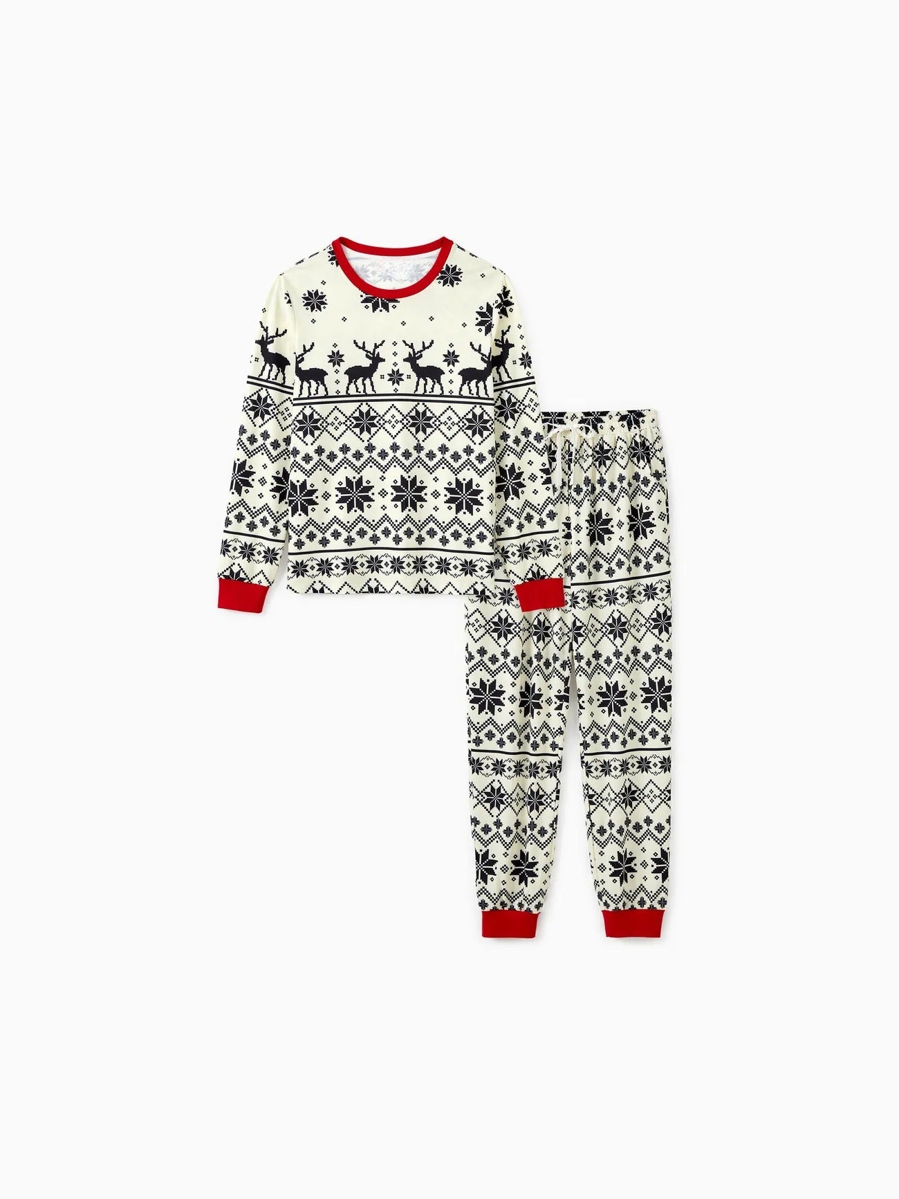 Family Matching Reindeer And Snowflake Pajama Set-Original Pajamas