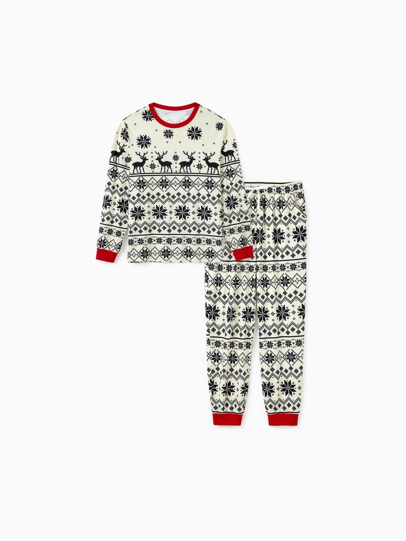 Family Matching Reindeer And Snowflake Pajama Set-Original Pajamas