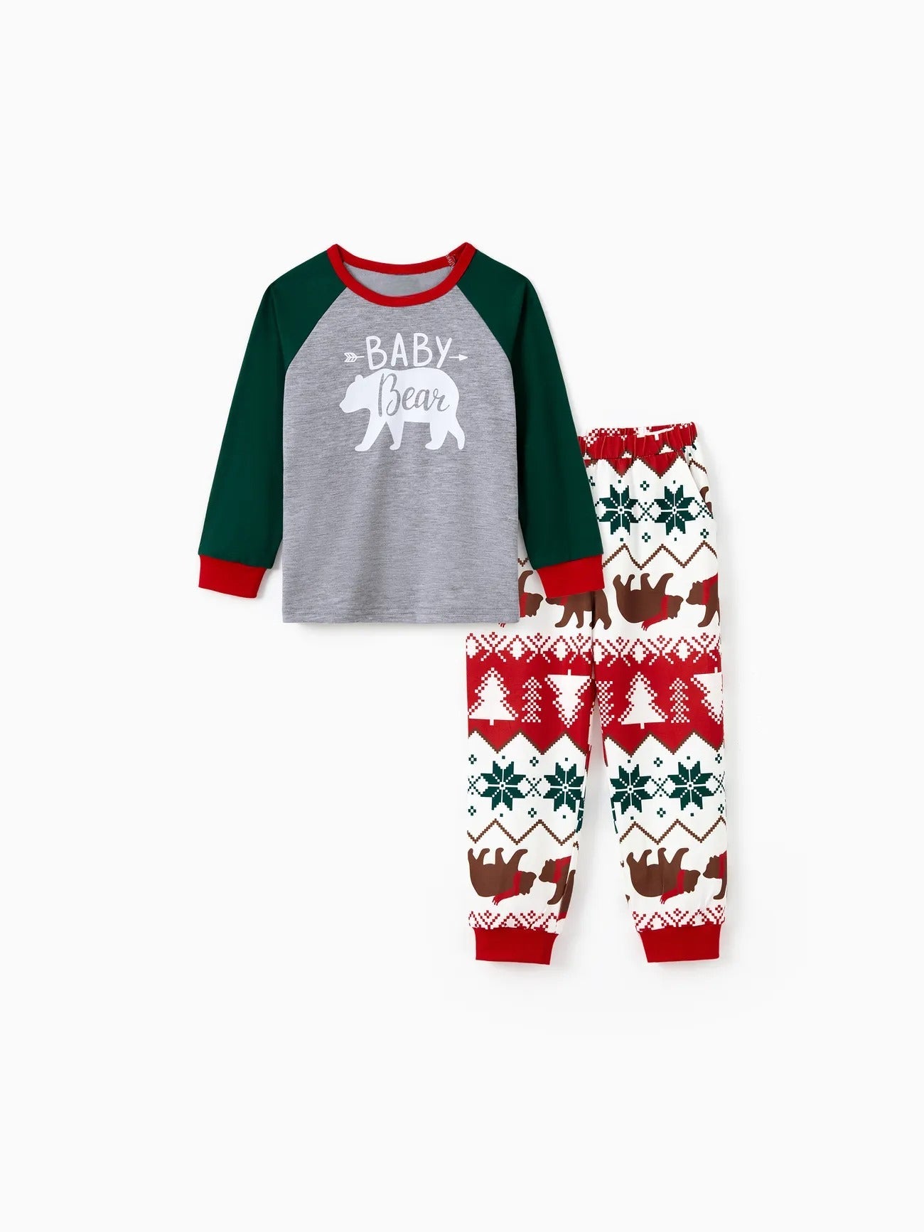 Christmas Holiday Bear Printed Family Matching Pajama Set-Original Pajamas