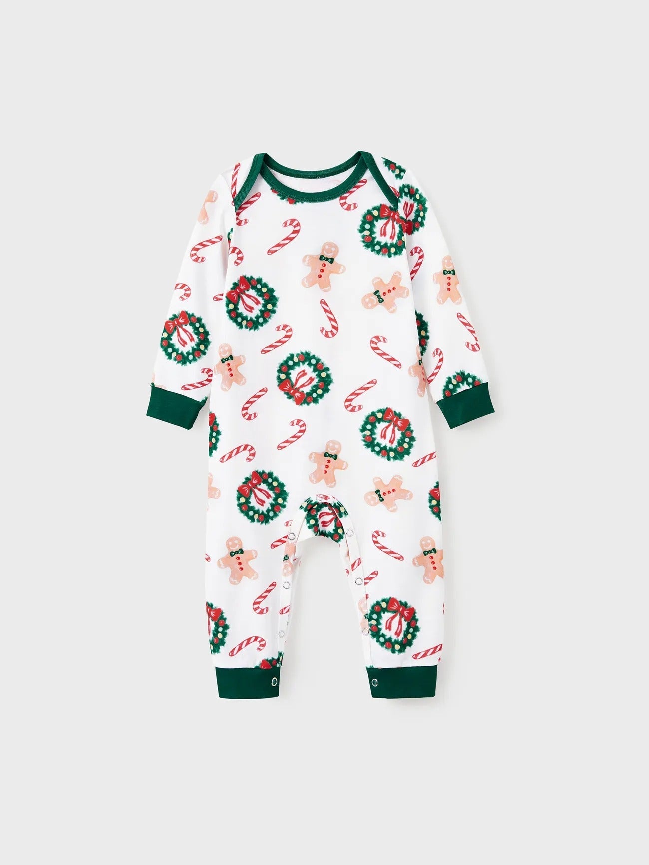 Gingerbread And Wreath Family Matching Pajama Set-Original Pajamas