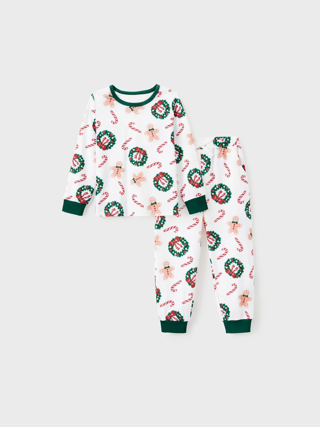 Gingerbread And Wreath Family Matching Pajama Set-Original Pajamas