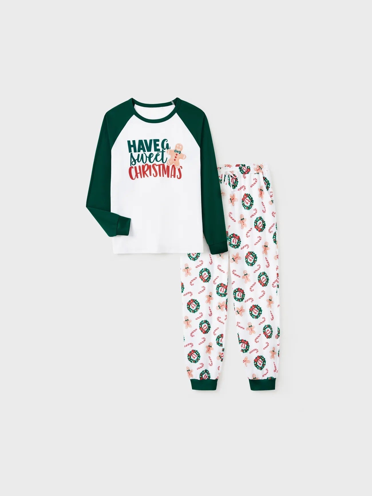 Gingerbread And Wreath Family Matching Pajama Set-Original Pajamas