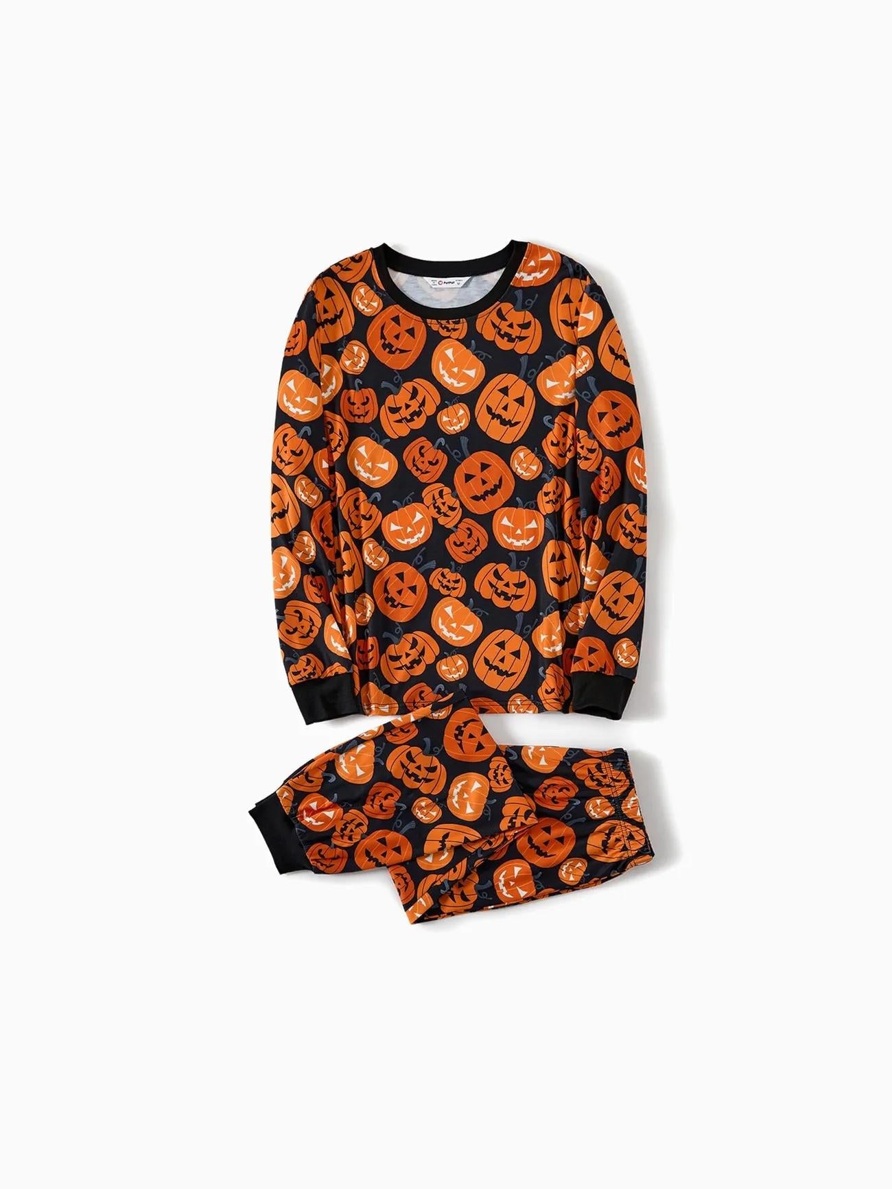 Halloween Family Matching Pumpkin Design Pajama Set-Original Pajamas