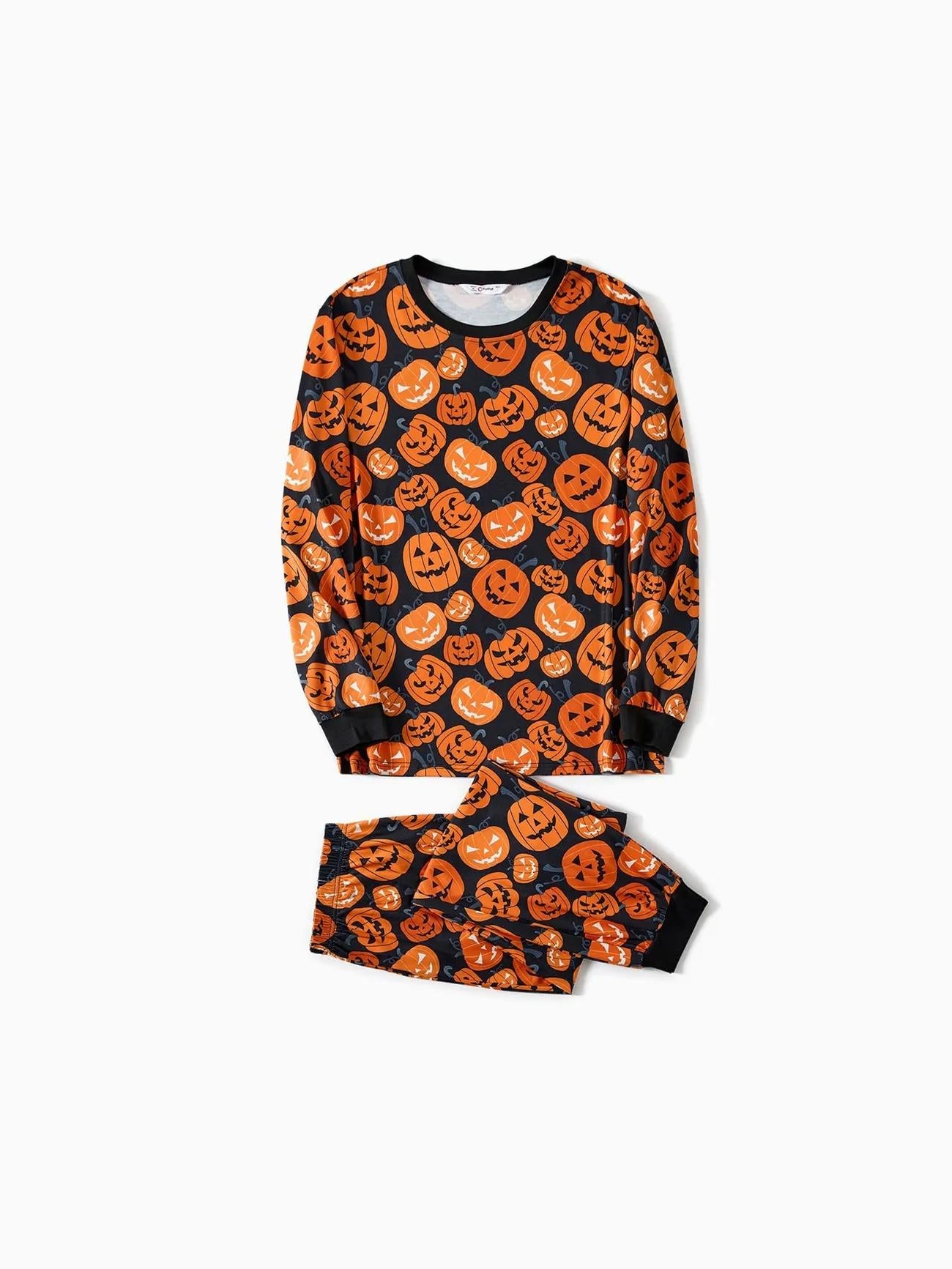 Halloween Family Matching Pumpkin Design Pajama Set-Original Pajamas